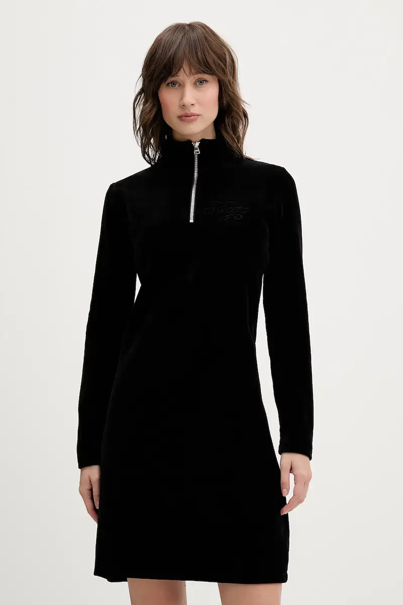 vestito in velluto colore nero 50549677