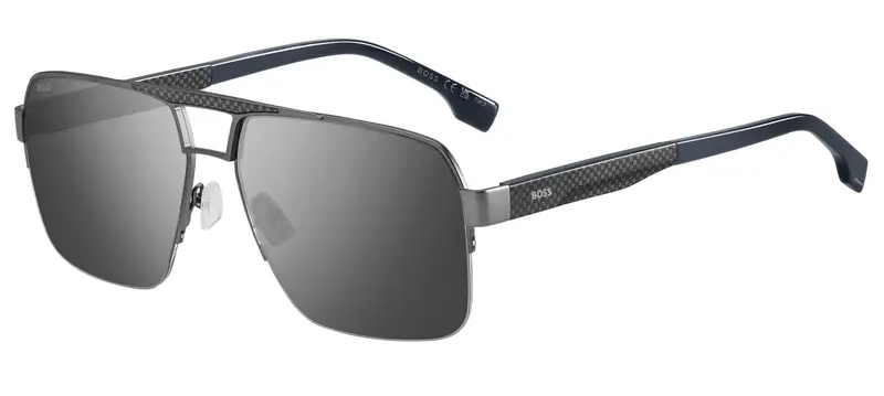 Hugo Boss BOSS 1767/S R80/T4 Occhiali da sole Argento Specchiato miniatura 3