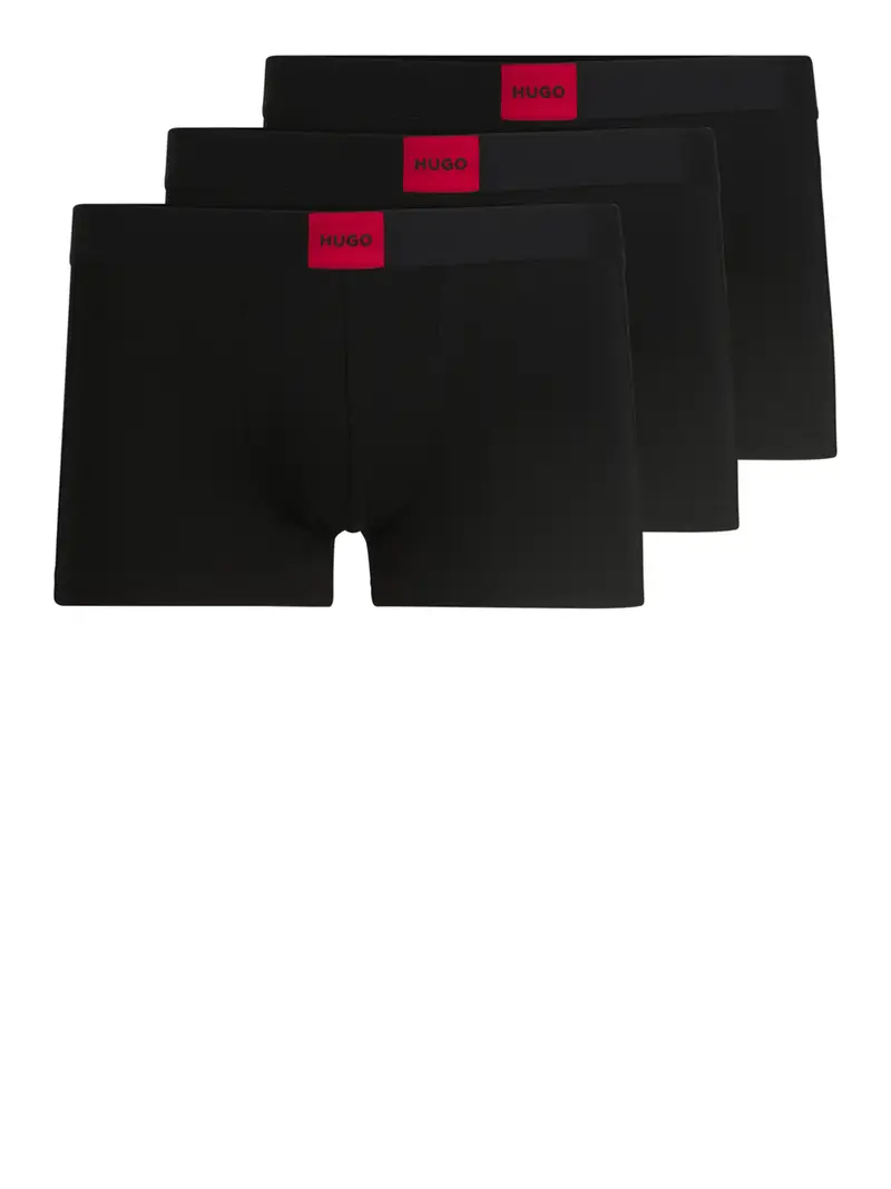 boxer hugo boss triplet da uomo - nero