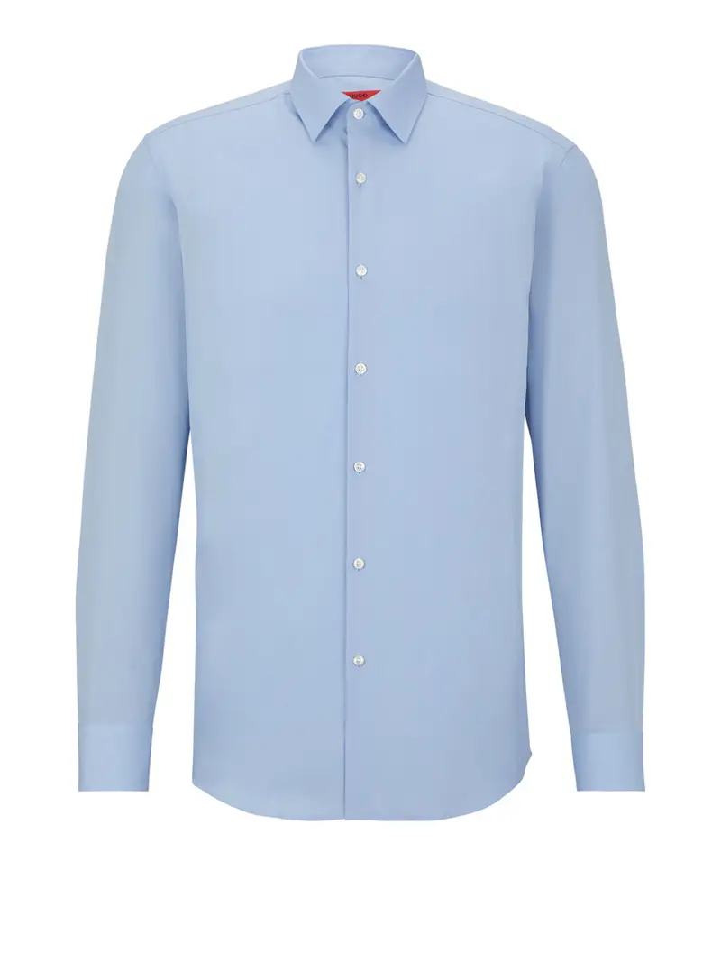 camicia classica hugo boss da uomo - celeste