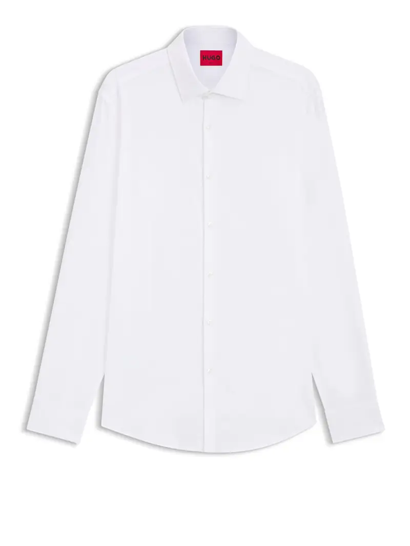 camicia classica hugo boss kenno da uomo - bianco