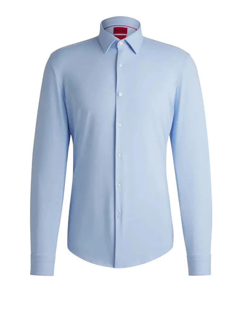 camicia classica hugo boss kenno da uomo - celeste