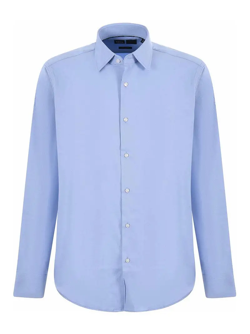 Camicia in twill azzurra Blu