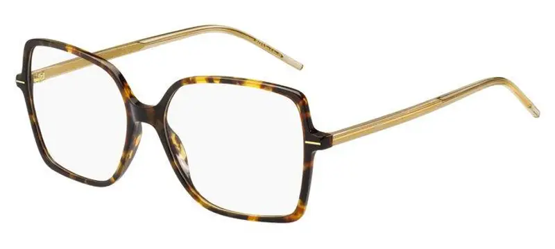 Hugo Boss Donna BOSS 1587 HJV Montature da vista Acetato Havana/Giallo  Squadrata