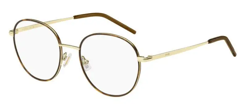 Hugo Boss Donna BOSS 1594 06J Montature da vista Metallo Oro Havana  Rotonda