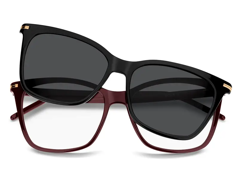 Hugo Boss Donna BOSS 1787/G/C LHF Montature da vista Eco-poliammide Bordeaux Grigio Squadrata Polarizzata miniatura 2