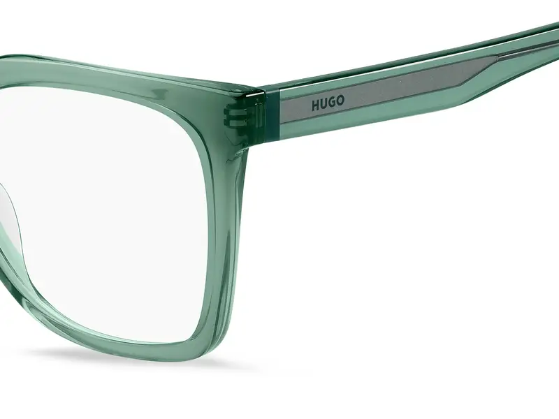 Hugo Boss Donna HG 1363 ZI9 Montature da vista Acetato Verde Squadrata Normale miniatura 2