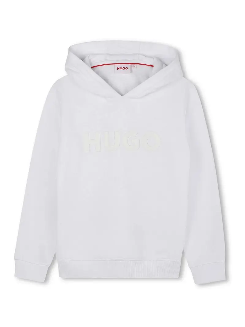 Felpa Con Cappuccio Bianco