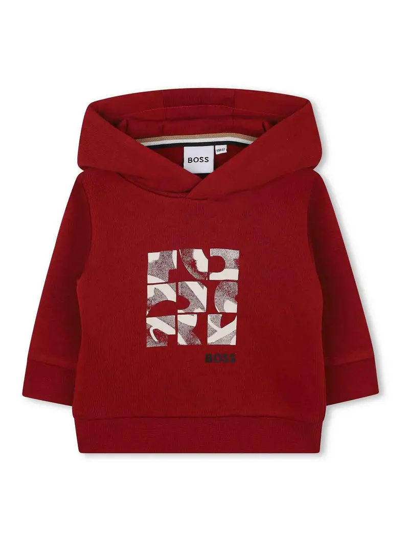 Felpa Con Logo Rosso