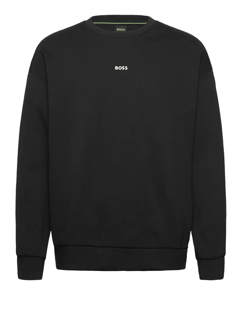 felpa hugo boss stenson da uomo - nero