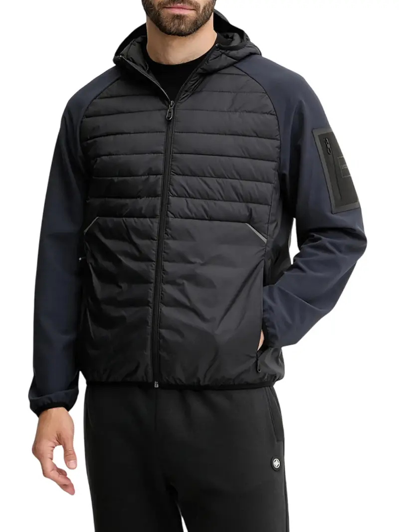 giubbino hugo boss urbanex hybrid da uomo - blu
