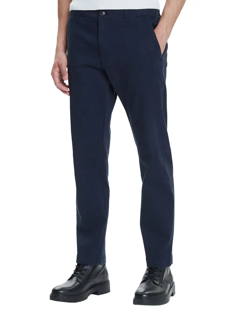 pantalone chino hugo boss sanderson da uomo - blu