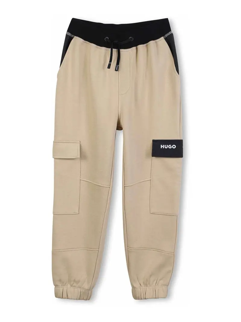 Pantaloni Modello Cargo Beige