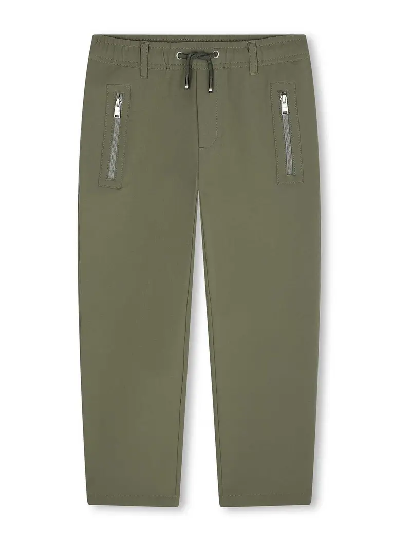 Pantaloni Modello Cargo Verde