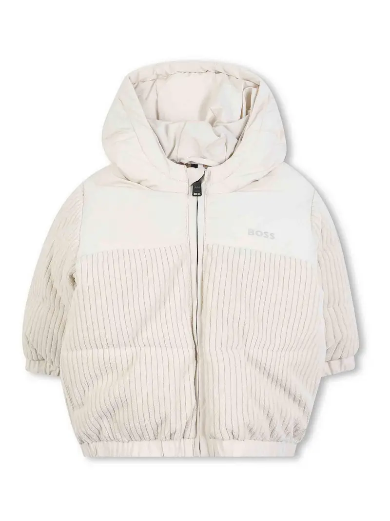 Piumino Con Cappuccio Beige