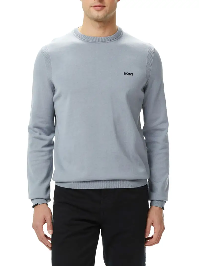 pullover hugo boss ever da uomo - grigio