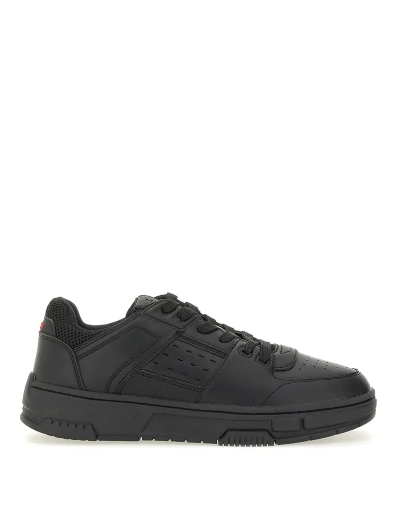 Sneaker Con Dettagli In Mesh Nero