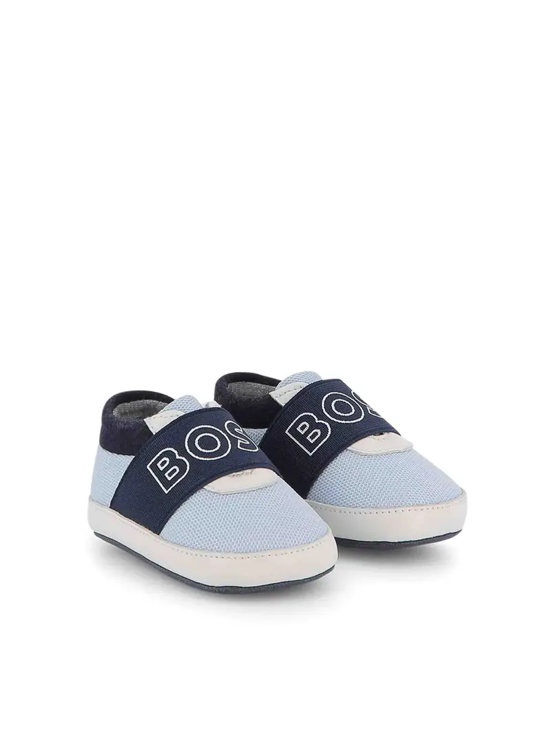 Sneakers Con Fascia Elasticizzata Blu