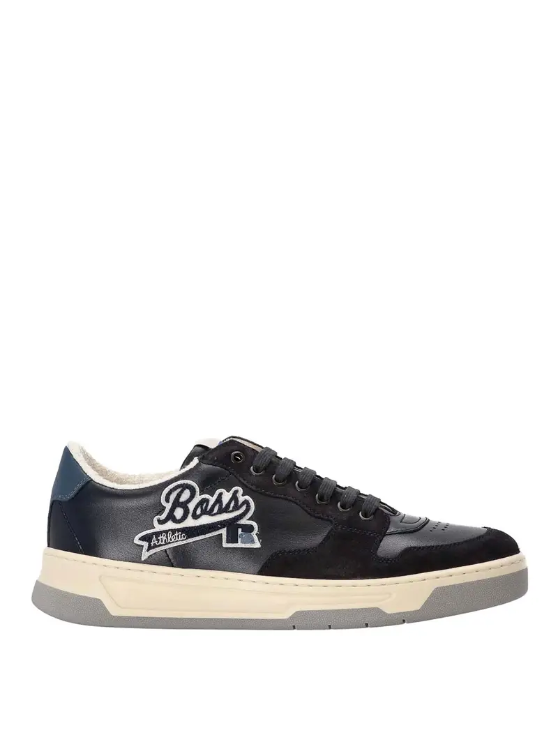 Sneakers in pelle Blu scuro