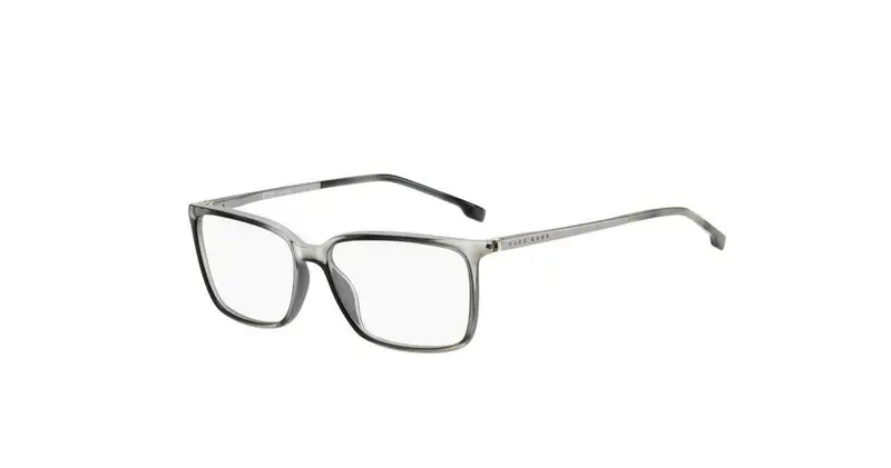 Hugo Boss Uomo BOSS 1185/IT KB7 Montature da vista Acetato Grigio Squadrata