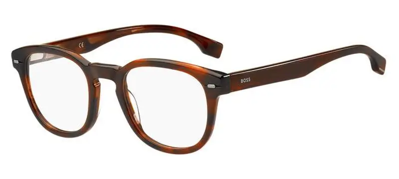 Hugo Boss Uomo BOSS 1384 EX4 Montature da vista Acetato Marrone  Squadrata