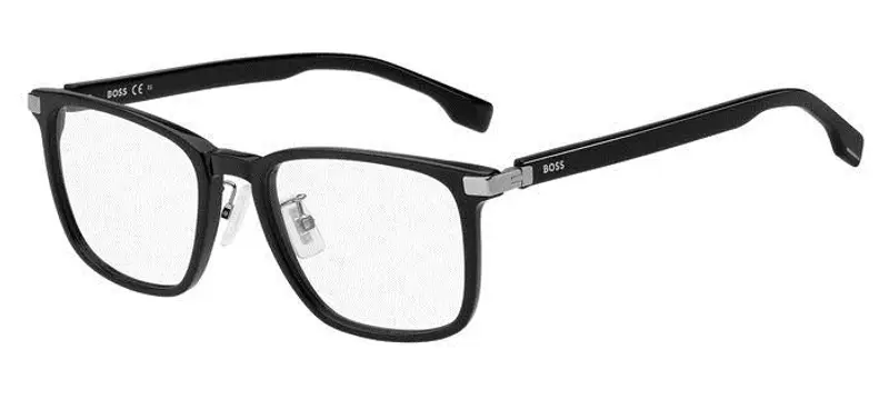 Hugo Boss Uomo BOSS 1408/F 807 Montature da vista Acetato Nero  Squadrata