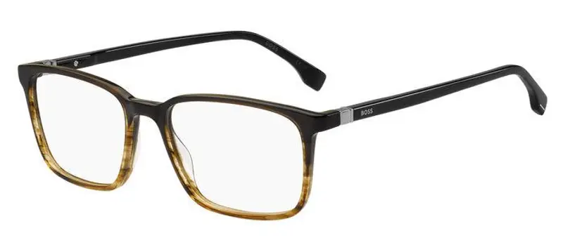 Uomo BOSS 1436 EX4 Montature da vista Acetato Marrone Squadrata