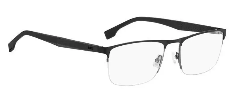 Hugo Boss Uomo BOSS 1487 0AN Montature da vista Acciaio Argento Rosso Squadrata miniatura 2