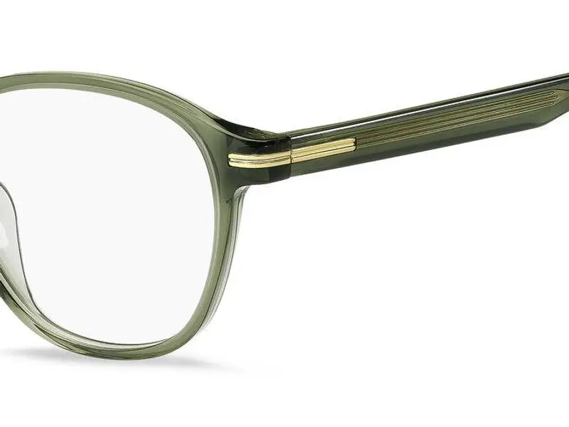 Hugo Boss Uomo BOSS 1509/G 1ED Montature da vista Bio-acetato Verde Rotonda miniatura 3