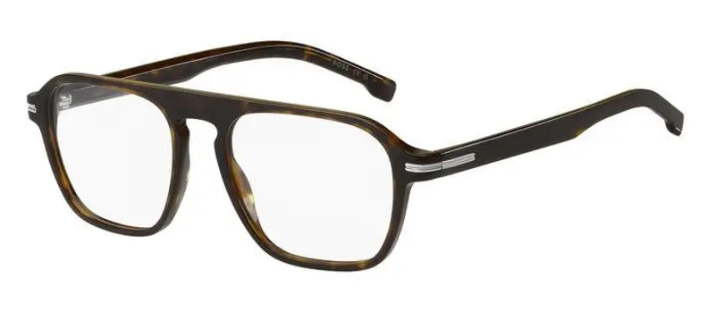 Hugo Boss Uomo BOSS 1510 086 Montature da vista Bio-acetato Havana  Squadrata