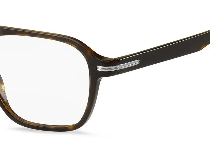 Hugo Boss Uomo BOSS 1510 086 Montature da vista Bio-acetato Havana Squadrata miniatura 3