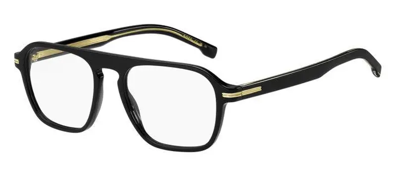 Hugo Boss Uomo BOSS 1510 807 Montature da vista Bio-acetato Nero  Squadrata