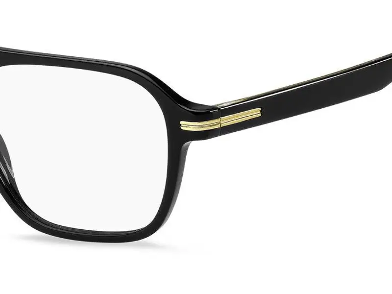 Hugo Boss Uomo BOSS 1510 807 Montature da vista Bio-acetato Nero Squadrata miniatura 2