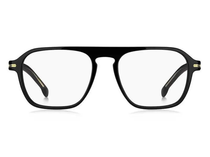 Hugo Boss Uomo BOSS 1510 807 Montature da vista Bio-acetato Nero Squadrata miniatura 3