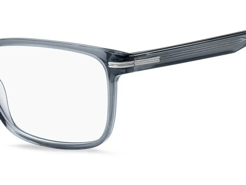 Hugo Boss Uomo BOSS 1511 PJP Montature da vista Bio-acetato Blu Squadrata miniatura 3