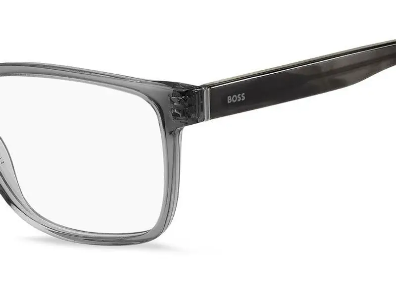 Hugo Boss Uomo BOSS 1517 2W8 Montature da vista Acetato Grigio Squadrata miniatura 3