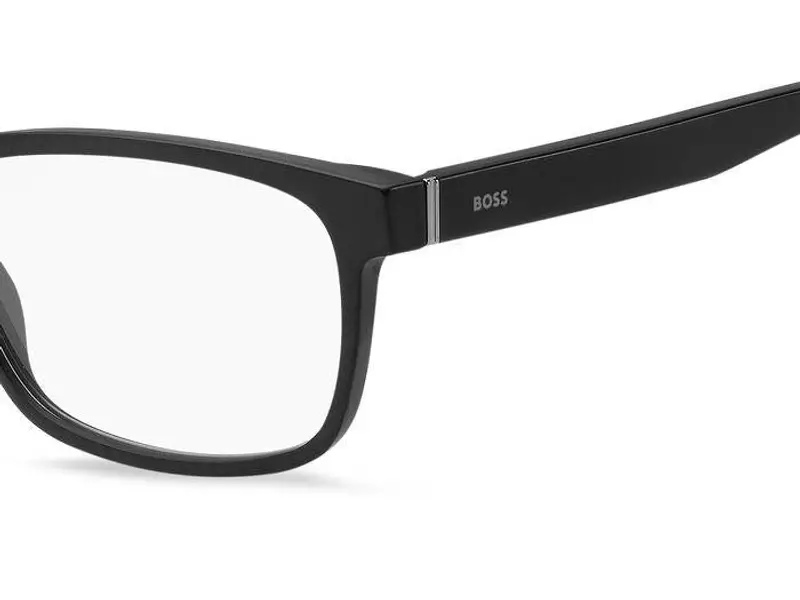 Hugo Boss Uomo BOSS 1518 807 Montature da vista Acetato Nero Squadrata miniatura 3