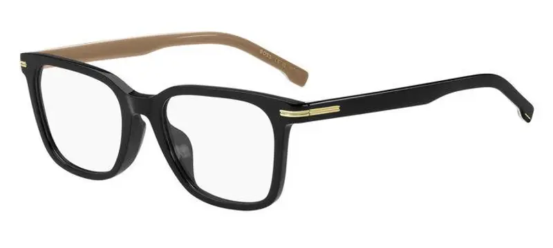 Hugo Boss Uomo BOSS 1541/F 0WM Montature da vista Bio-acetato Nero / Beige  Squadrata