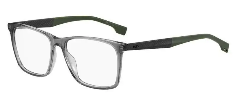 Hugo Boss Uomo BOSS 1582 3U5 Montature da vista Acetato Grigio verde Squadrata