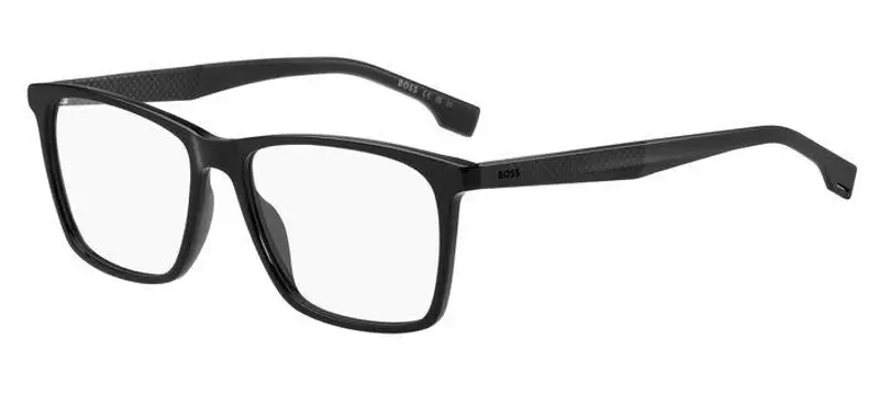 Hugo Boss Uomo BOSS 1582 807 Montature da vista Acetato Nero Squadrata