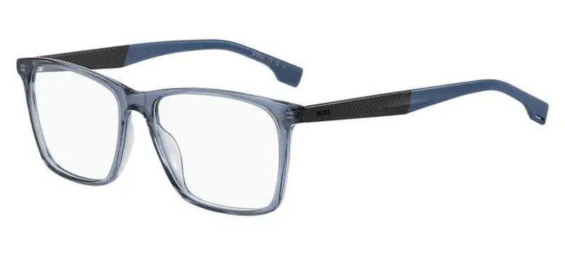Hugo Boss Uomo BOSS 1582 PJP Montature da vista Acetato Blu Squadrata