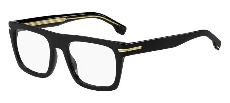 Hugo Boss Uomo BOSS 1597 807 Montature da vista Plastica Nero Squadrata