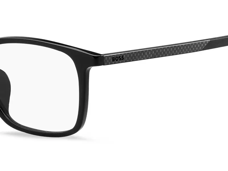 Hugo Boss Uomo BOSS 1716/F 807 Montature da vista Acetato Nero Squadrata Normale miniatura 2