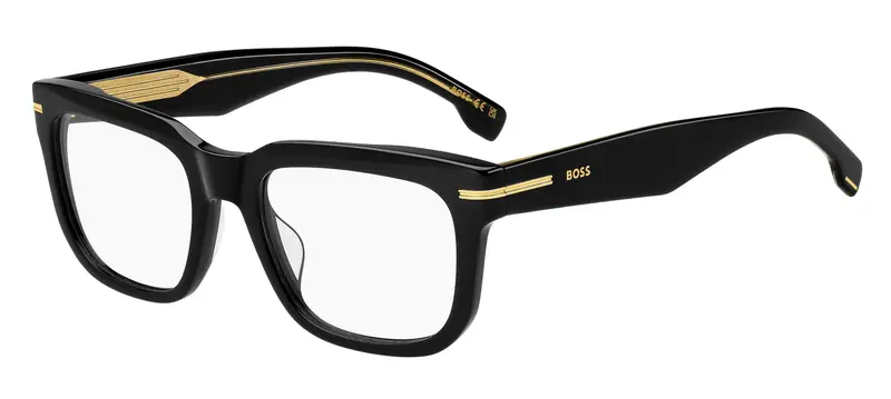 Hugo Boss Uomo BOSS 1746/G 807 Montature da vista Acetato Nero Squadrata Normale