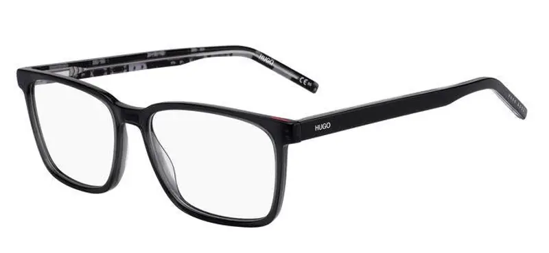 Hugo Boss Uomo HG 1074 5RK Montature da vista Acetato Nero/Grigio Squadrata