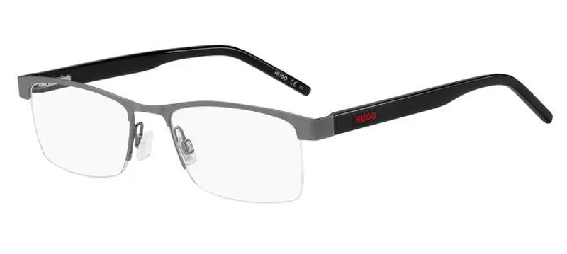 Hugo Boss Uomo HG 1199 R80 Montature da vista Acciaio Canna di Fucile opaco  Squadrata