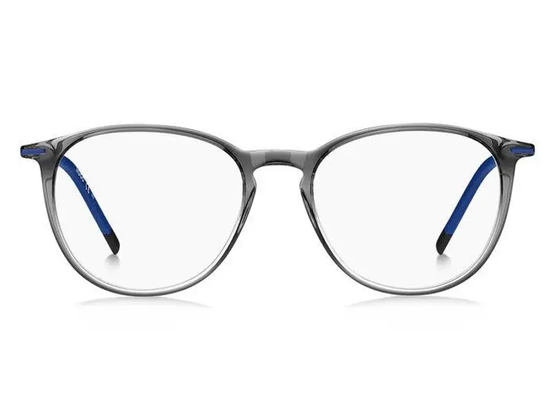 Hugo Boss Uomo HG 1233 HWJ Montature da vista Acetato Grigio scuro Rotonda miniatura 2