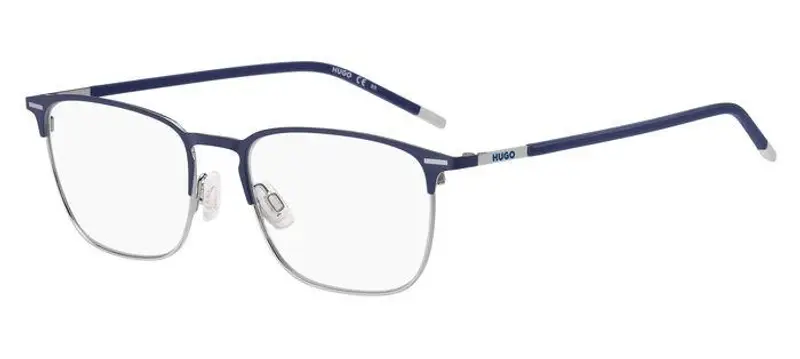Hugo Boss Uomo HG 1235 B88 Montature da vista Acciaio Blu / Argento  Squadrata