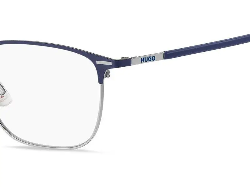 Hugo Boss Uomo HG 1235 B88 Montature da vista Acciaio Blu / Argento Squadrata miniatura 3