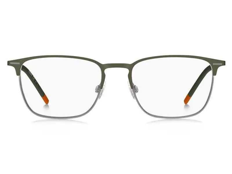 Hugo Boss Uomo HG 1235 R2Z Montature da vista Acciaio Verde/Grigio scuro Squadrata miniatura 2